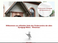 förderverein-synagoge-mainz-weisenau.de Webseite Vorschau