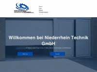 niederrheintechnik.de Webseite Vorschau