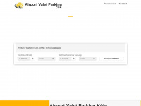 airportvaletparkingcgn.de Webseite Vorschau