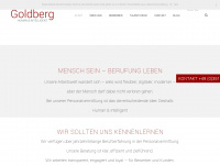 goldberg-personalvermittlung.de Webseite Vorschau