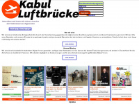 kabulluftbruecke.de Webseite Vorschau