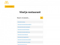 mcdonaldsrestaurant.nl Webseite Vorschau