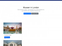 london-museen.de Webseite Vorschau