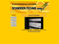schneider-technik.at Webseite Vorschau