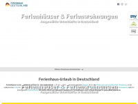 ferienhaus-deutschland.com Webseite Vorschau