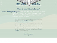 birdingplaces.eu Webseite Vorschau