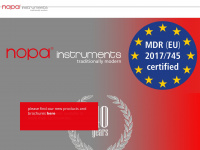 nopa-instruments.eu Webseite Vorschau