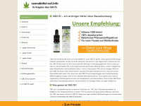 cannabidiol-oel.info Webseite Vorschau