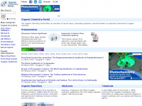 organic-chemistry.org Webseite Vorschau