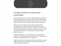 contributor-covenant.org Webseite Vorschau