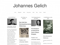 johannesgelich.com Webseite Vorschau