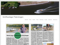 schiffsanleger-petershagen.de Webseite Vorschau