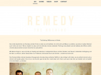 remedy-band.com Webseite Vorschau