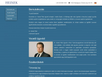heinek.hu Webseite Vorschau