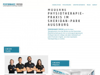 performance-physio.de Webseite Vorschau