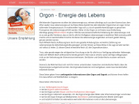 orgon.info Webseite Vorschau