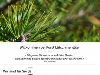 forst-luetschinentaeler.ch Webseite Vorschau