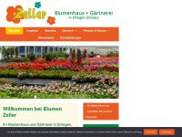 blumen-zeller.de Webseite Vorschau