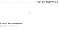 kocharchitektur.ch Webseite Vorschau
