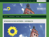 gruene-mosbach.de Webseite Vorschau