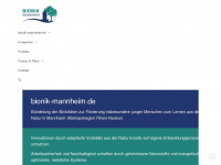 bionik-mannheim.de Webseite Vorschau