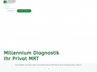 millennium-diagnostik.at Webseite Vorschau
