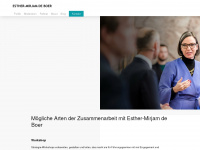 esther-mirjam-de-boer.ch Webseite Vorschau