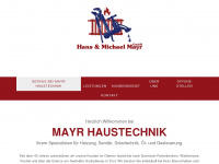 mayr-haustechnik.de Webseite Vorschau