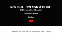 ictusmusiccompetition.com Webseite Vorschau