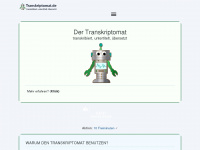 transkriptomat.de Webseite Vorschau