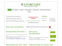 expostore.ch Webseite Vorschau