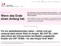 goennerverein-hospize.ch Webseite Vorschau
