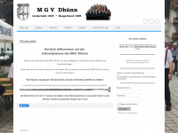 mgv-dhuenn.de Webseite Vorschau