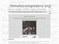 femalecomposers.org Webseite Vorschau