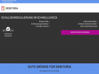 debitoria.at Webseite Vorschau