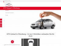 kfz-autoankauf-würzburg.de Webseite Vorschau
