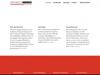 henke-werkstatt.de Webseite Vorschau