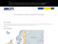 aecm.eu Webseite Vorschau