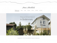 haus-arberblick.de Webseite Vorschau