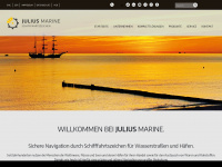 julius-marine.com Webseite Vorschau
