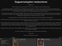 daguerreotypie-restaurieren.de Webseite Vorschau