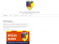 post-sportverein-weilheim.de Webseite Vorschau