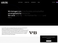 live-tec.ch Webseite Vorschau