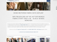 fabric-days.com Webseite Vorschau