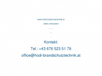 hodi-brandschutztechnik.at Webseite Vorschau