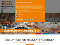 bht-betonpumpen.eu Webseite Vorschau