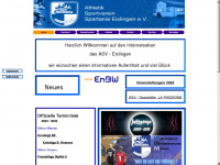 asv-eislingen.de Webseite Vorschau