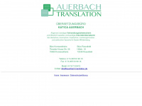 auerbach-translation.de Webseite Vorschau