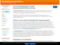 baugrundgutachten.info Webseite Vorschau