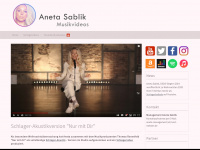 aneta-musikvideo.de Webseite Vorschau